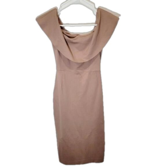 Babaton Ruslan dress in tan - Picture 1 of 8